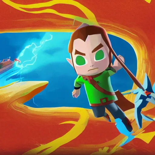 Prompt: Elon Musk in Zelda Wind Waker, 4k, UHD