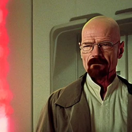 Image similar to A still of Walter White in Star Wars: A New Hope