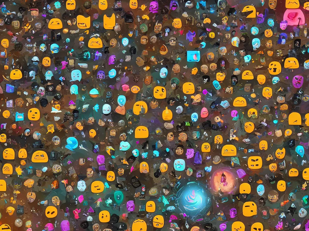 Prompt: rosetta stone with android emojis written on it, digital painting, trending on artstation, deviantart, 8k, epic composition, intrinsic details, perfect coherence