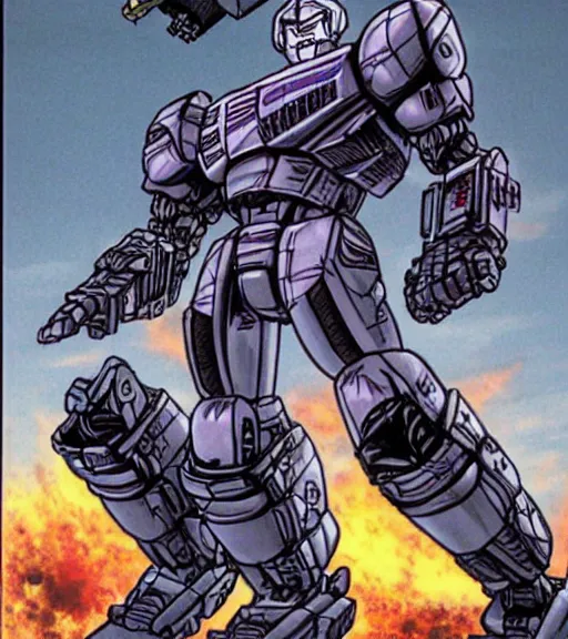 Image similar to armada megatron by akira toriyama, high quality