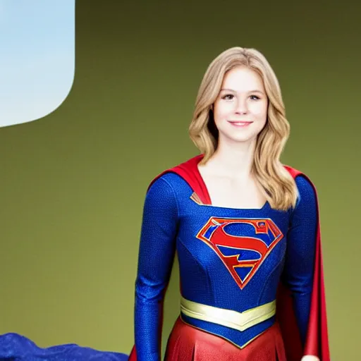 Prompt: Erin Moriarty as Supergirl