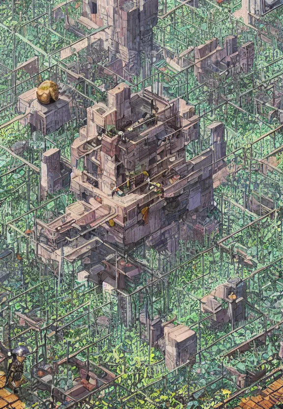 Image similar to [Underground colony with checkered!! flags, brutalism! and little mushrooms. Propaganda!!! poster!!!!!, intricate, elegant, highly detailed, digital painting, artstation, concept art, matte, sharp focus, illustration, art by Enki Bilal and Moebius]