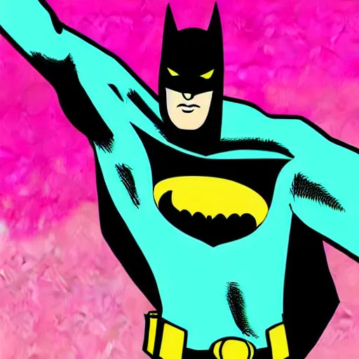 Image similar to pink batman detailed smooth digital art