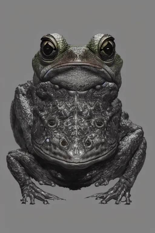 Prompt: a fancy portrait of a giant monstrous frog by Greg Rutkowski, Sung Choi, Mitchell Mohrhauser, Maciej Kuciara, Johnson Ting, Maxim Verehin, Peter Konig, Bloodborne , 8k photorealistic, cinematic lighting, HD, high details, atmospheric , trending on artstation