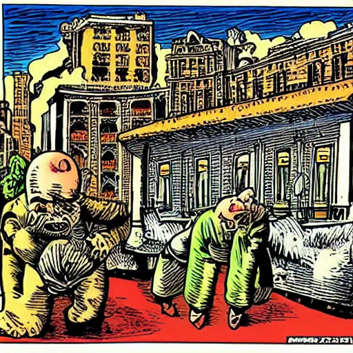 Image similar to Catanzaro by Robert Crumb