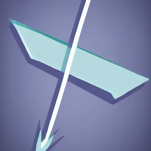 Prompt: a magical arrow, game item icon asset, digital art