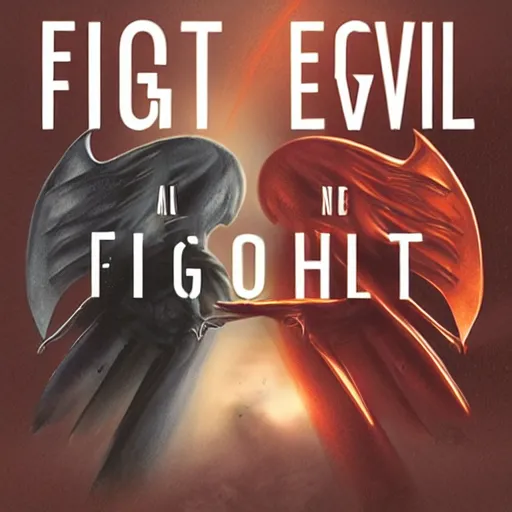 Image similar to the fight between good and evil.