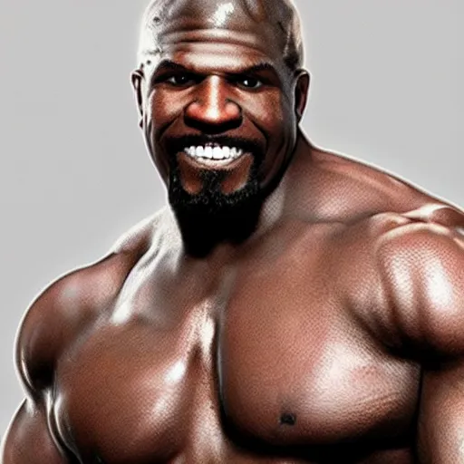 Image similar to pc master race character with the face of terry crews