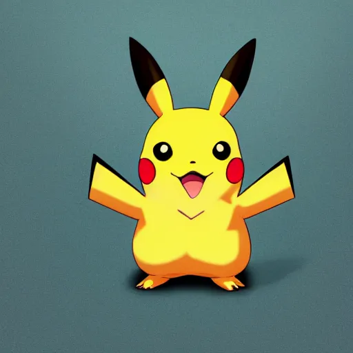 Prompt: The face of Pikachu appearing in shards of broken pottery, 8K resolution photo