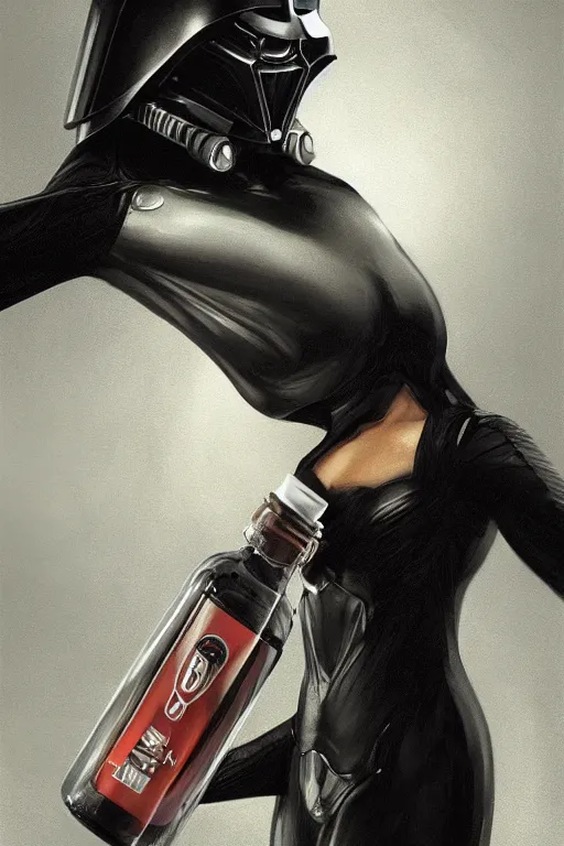 Prompt: concept art of a bugatti dietary supplement in a transparent bottle with a black sticker on it by aenaluck, artgerm and roberto ferri and greg rutkowski, highly detailed portrait, star wars expanded universe, digital painting, artstation, concept art, smooth, sharp foccus ilustration hq