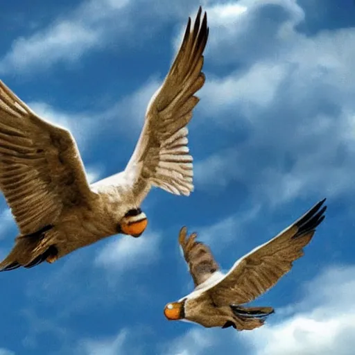 Image similar to angels hover above like vultures prey