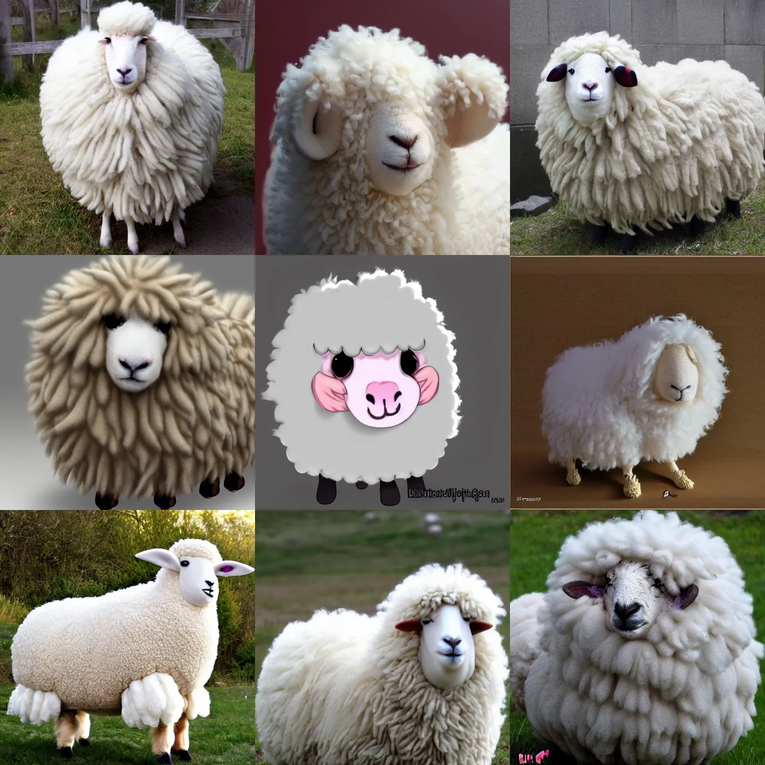 Prompt: fluffiest sheep, trending on deviantart