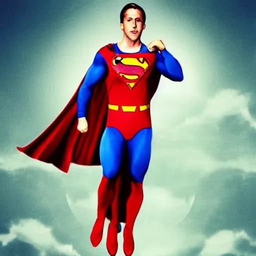 Image similar to ryan gosling as superman