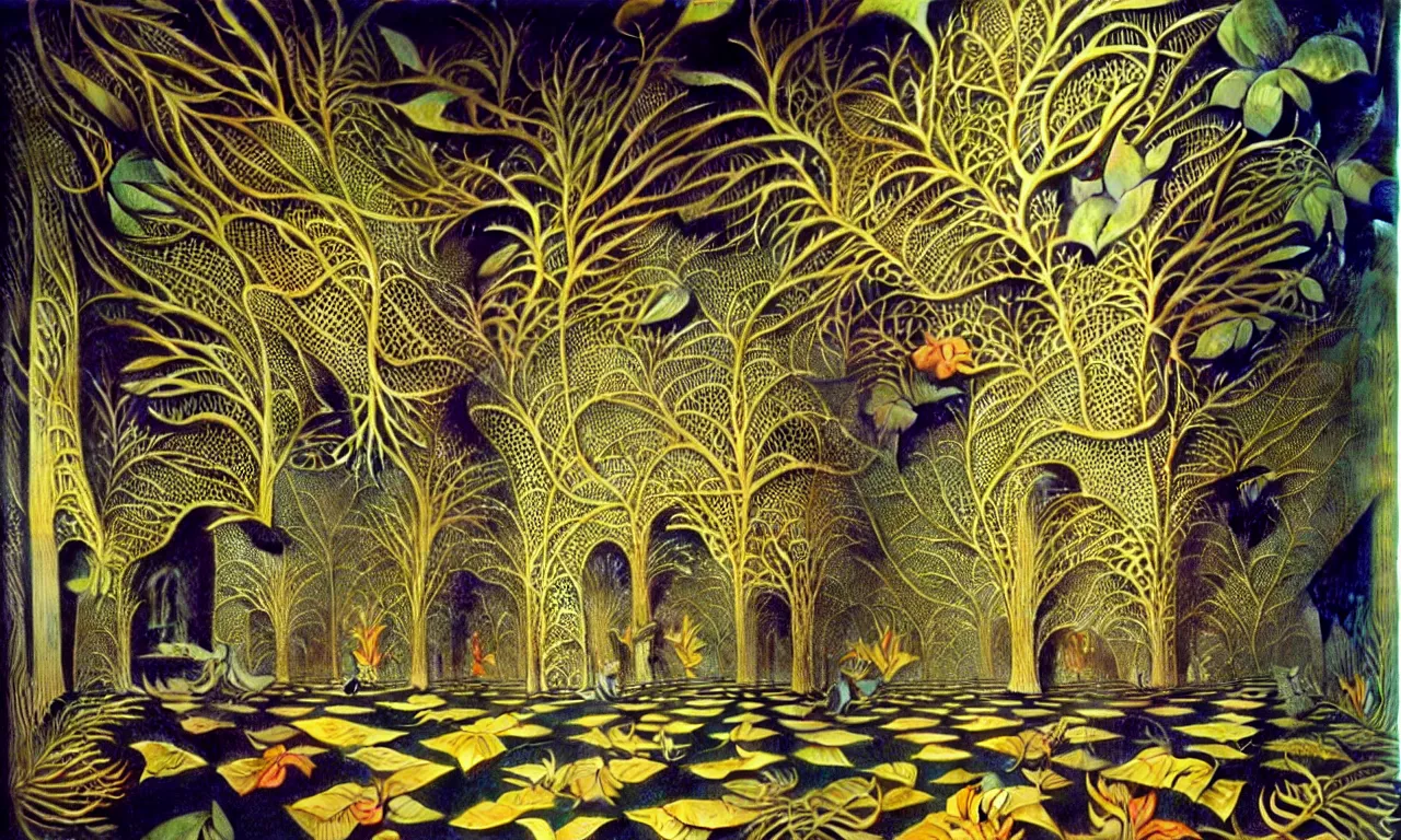 Prompt: building, jungle jungle jungle jungle, kirigami, dichromatism, paradox, volumetric light, insanely detailed and intricate, hypermaximalist, elegant, ornate, hyper realistic, super detailed, by remedios varo uranga