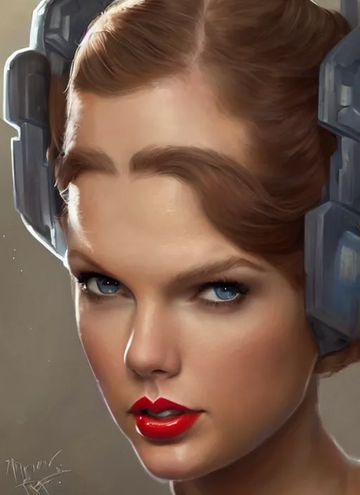 Prompt: taylor swift as princess leia from star wars, highly detailed, digital painting, trending on artstation, concept art, sharp focus, illustration, art by artgerm and greg rutkowski and magali villeneuve