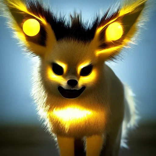 Image similar to national geographic professional photo of jolteon, award winning