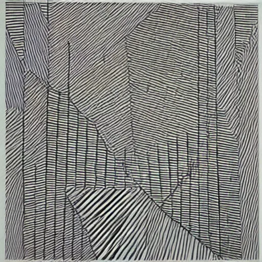 Image similar to sol lewitt wall drawing in pencil