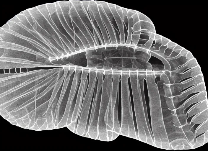 Image similar to an extremely high quality hd xray photo of a jibberdingensis, the bloobl parwiffl permuda priangle, clear shapes, 8k, realistic shading, ultra realistic, super realistic