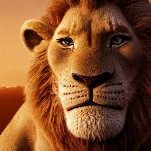 Prompt: dwayne johnson in lion king