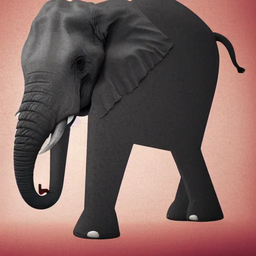 Image similar to elon musk depicted as an elephant