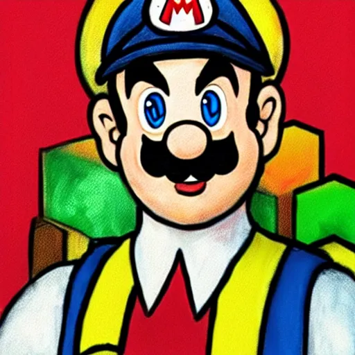 Prompt: portrait of real life super mario by jim lee