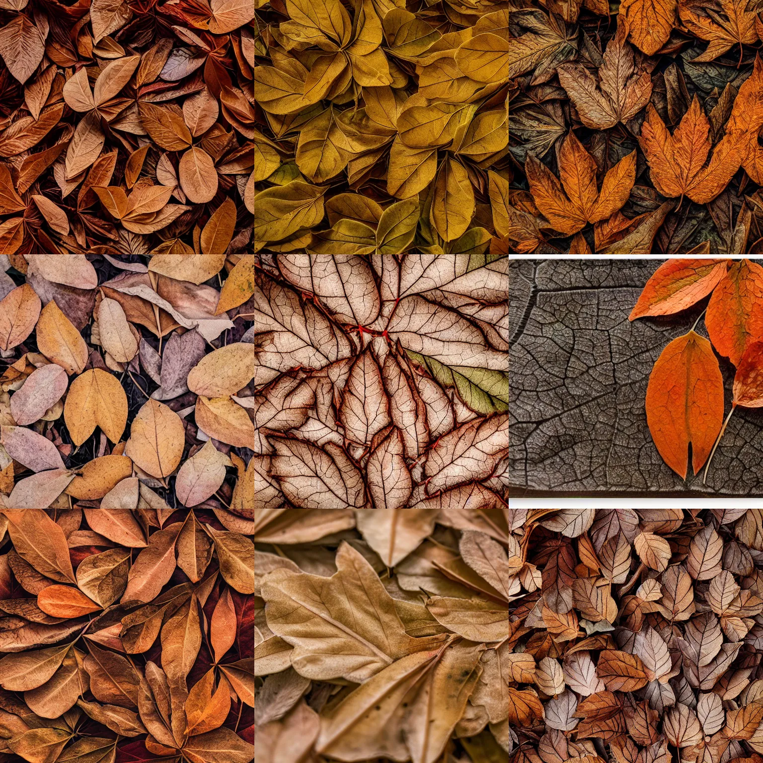 Prompt: photography of a pressed dry leaves by bergler 8 k wide angle realistic