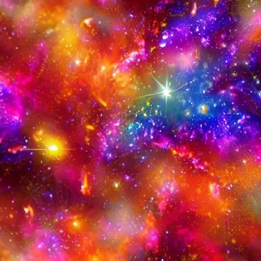 Prompt: an explosion of colors in the shape of galaxies and flower petals, highly detailed 3d render, epic harmonic composition, very beautiful soft lighting