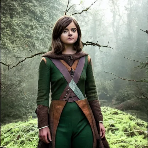 Prompt: jenna coleman as a wood elf
