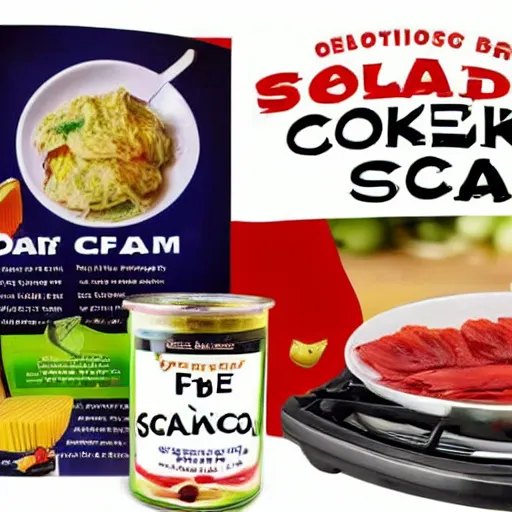 Prompt: a cooking product that's an obvious scam