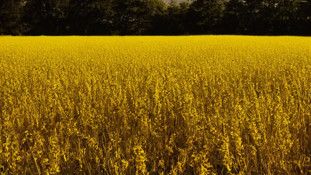 Prompt: a field of gold. high exposure