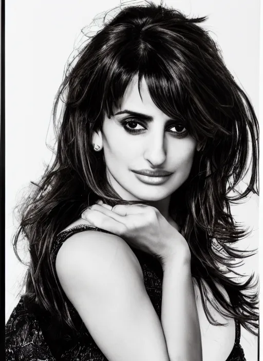 Prompt: penelope cruz, papercut, highly detailed, smooth, sharp, 8 0 mm portrait