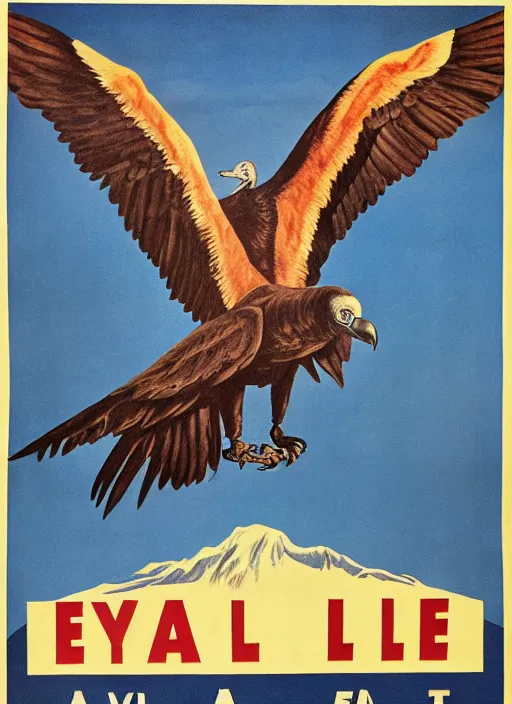 Image similar to vulture eye in 1940s propaganda poster, full hd,highly detailed