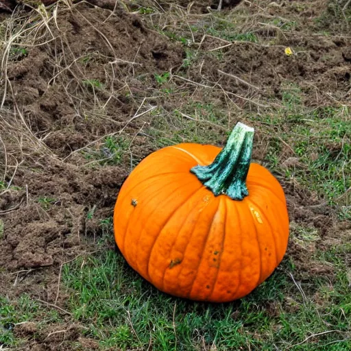 Prompt: dirty pumpkin