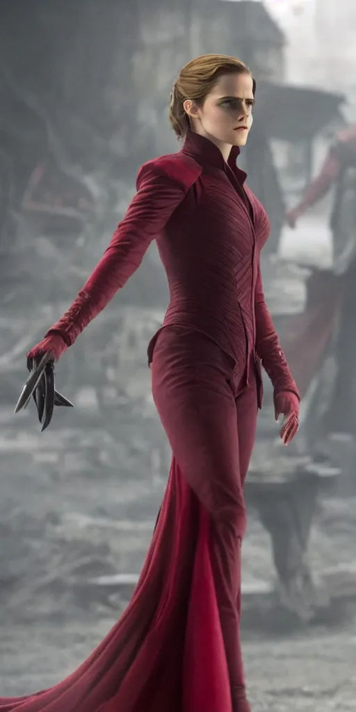 Image similar to Still of Emma Watson as Scarlett Witch