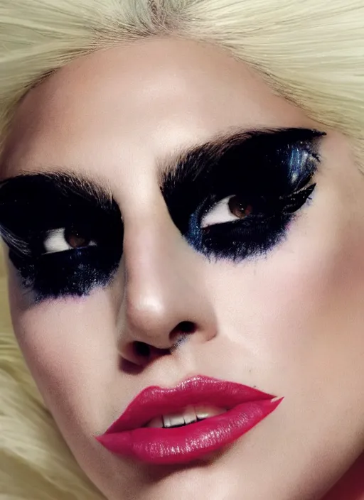 Image similar to lady gaga photoshoot inspired by intel, technology , magazine, Highly realistic. High resolution. Highly detailed. Dramatic. 8k.4k.