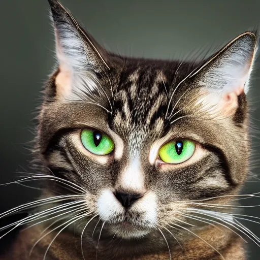 Image similar to cat soldier in call of duty warzone 4k, brown-green heterochromia, high detail, high-resolution photograph, professional photography, ultra-detail