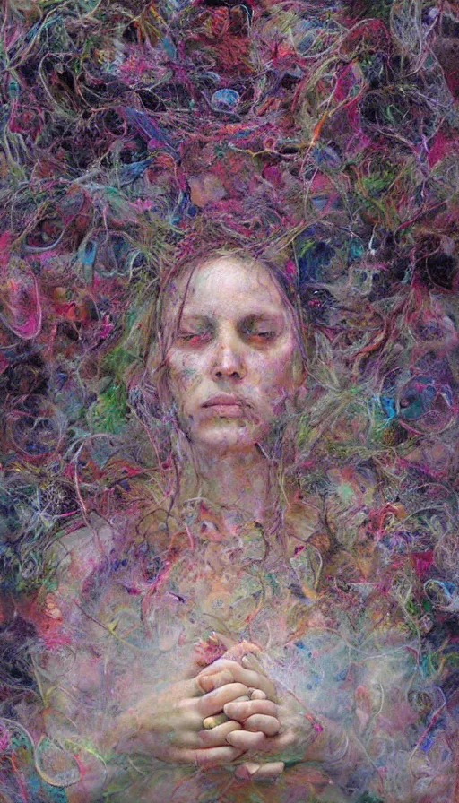 Image similar to psytrance artwork, by alyssa monks