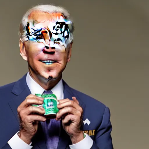 Image similar to joe biden drinks a 4 0 ounce bottle of malt liquor