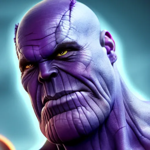 Prompt: thanos is an apple, hyperdetailed, artstation, cgsociety, 8 k