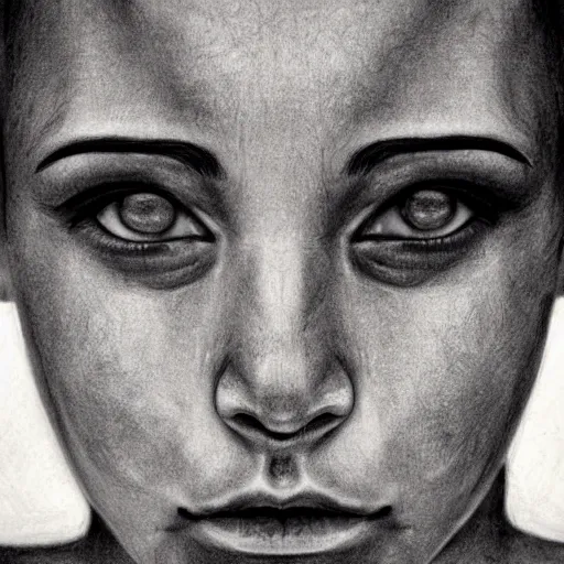 Image similar to pencil illustration of a face showing emotion, highly detailed, minimalist