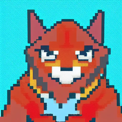 Prompt: cat fighter design , 24 Pixel art