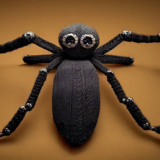Prompt: an anthropomorphic spider knitting, ultra detailed, 8 k, trending on artstation, award - winning art,