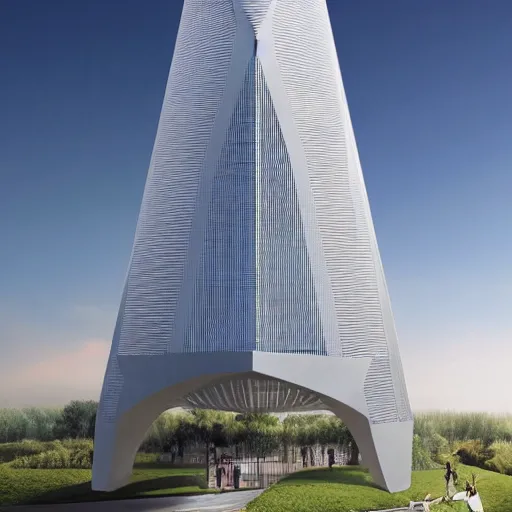 Image similar to bat tower designed by Norman Foster