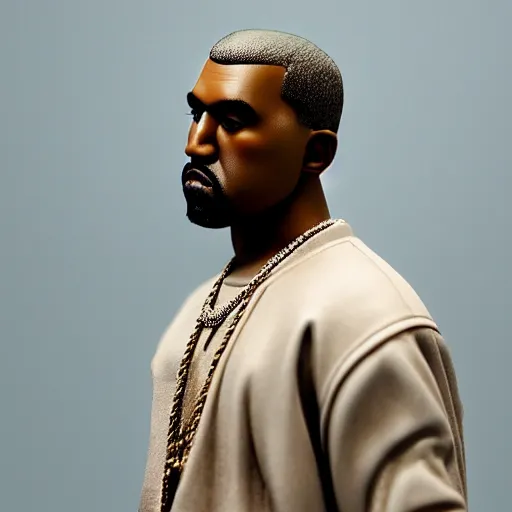 Prompt: detailed studio photography of a close up claymation of kanye west, detailed, breathtaking, uhd resolution, beautiful lighting, studio light, extremely detailed, establishing shot, photorealistic, hyperrealistic