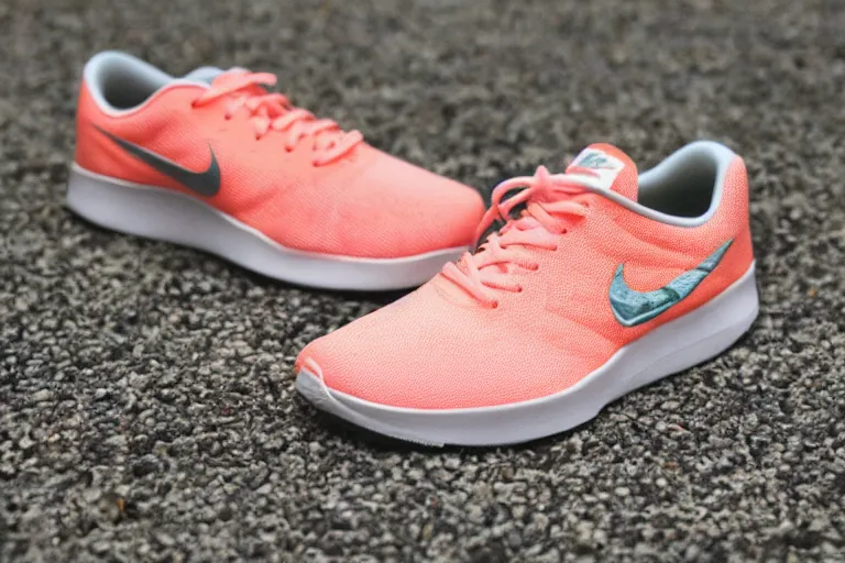 Image similar to nike sneaker made from coral reef