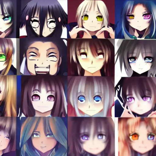 Image similar to there were eight anime people, no more than eight. Less than nine but more than seven, eight eight eight, 2 girls 6 guys digital art masterpiece 4k detailed eyes detailed face sharp cute smiles seductive