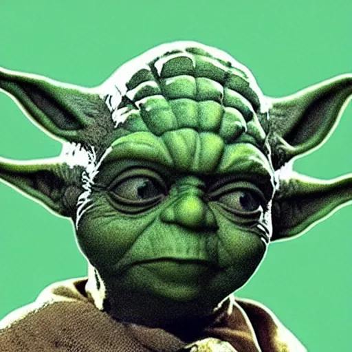 Image similar to yoda smoking marijuana