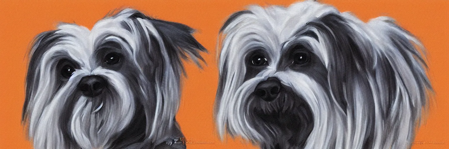 Image similar to a maltese terrier, concept art by yulia zhuchkova, lord raven art print,