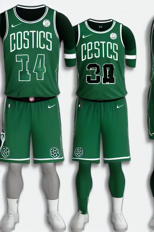 Image similar to boston celtics 4 th of july uniforms, patriotic, god bless america, concept art, red white blue green