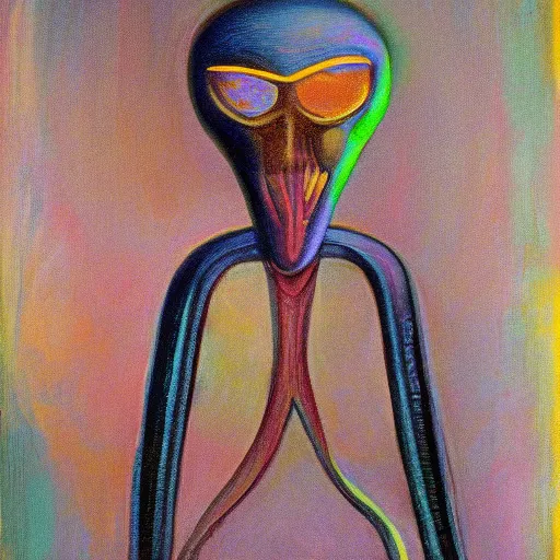 Image similar to alien by wayne thiebaud